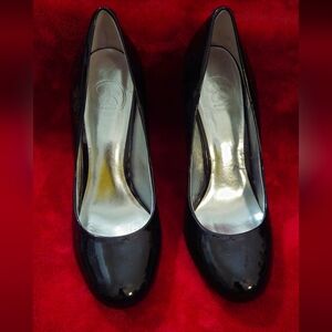 Jessica Simpson Black Patent Leather High Heel Pumps - Size 8.5